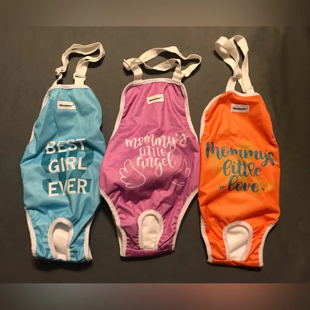 NEW Bundle of 7 Reusable Female Dog Diapers